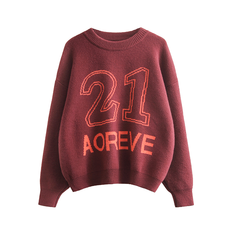 Digital thick Korean style autumn and winter sweater