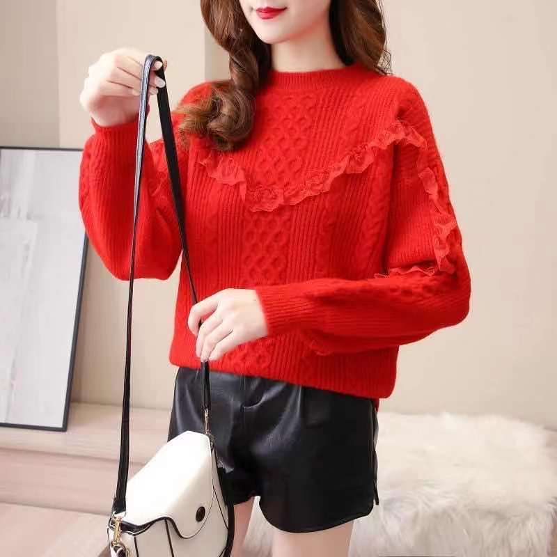 Autumn and winter wears outside sweater loose tender tops