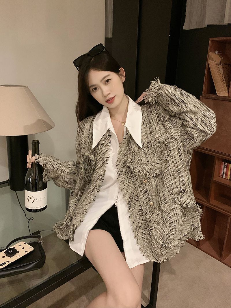 Unique fashion and elegant tops autumn coat for women