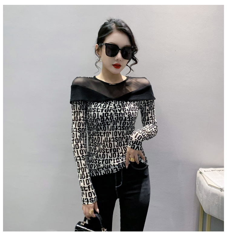 Splice fashion tops spring small shirt for women