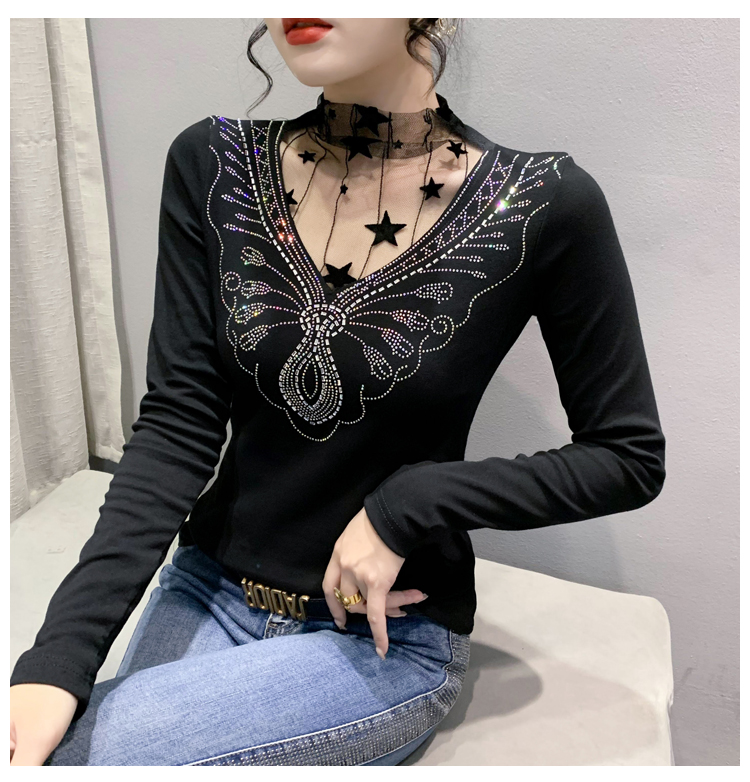 Long sleeve Korean style fashion small shirt for women
