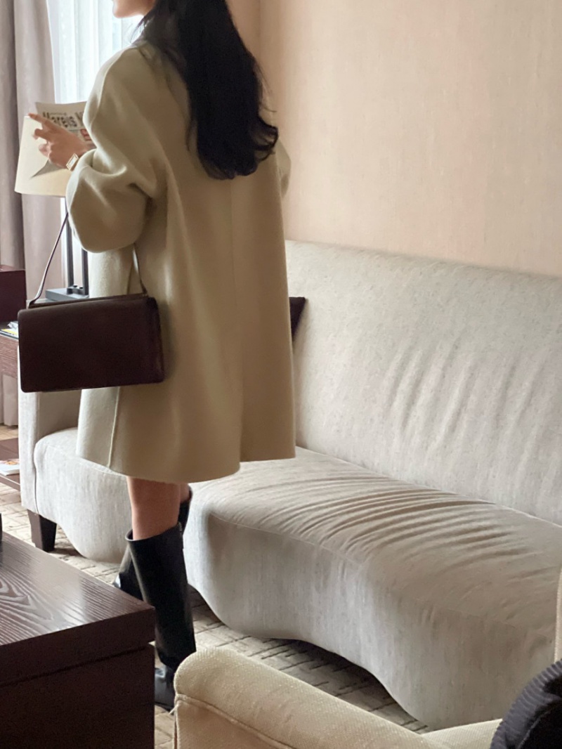 Korean style fashion overcoat autumn and winter coat