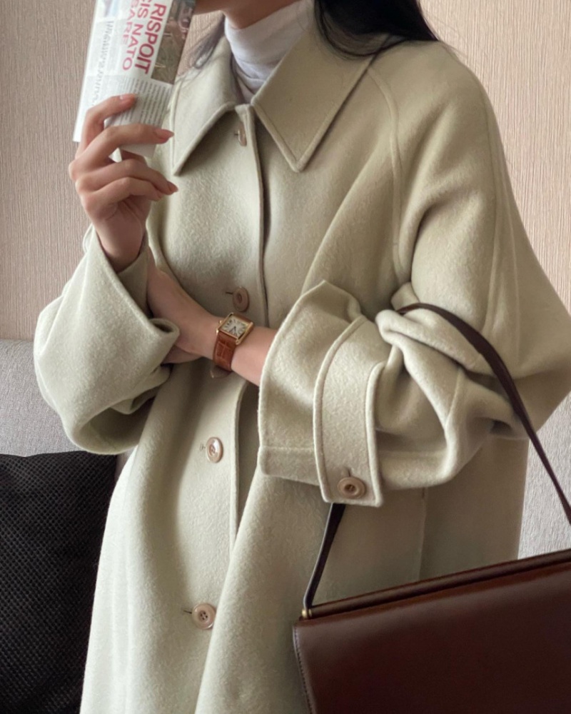 Korean style fashion overcoat autumn and winter coat