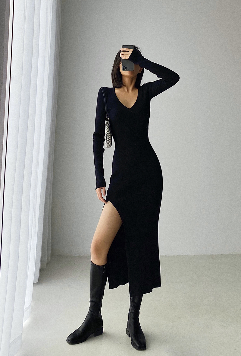 Package hip dress spring and autumn long dress for women