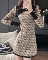 Pinched waist ladies Casual temperament dress for women