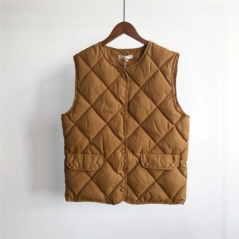 Korean style clip cotton vest short waistcoat