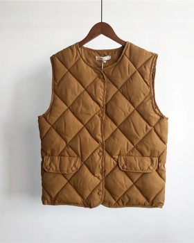 Korean style clip cotton vest short waistcoat