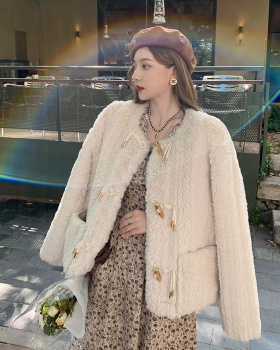 Korean style spring and autumn Casual retro coat for women