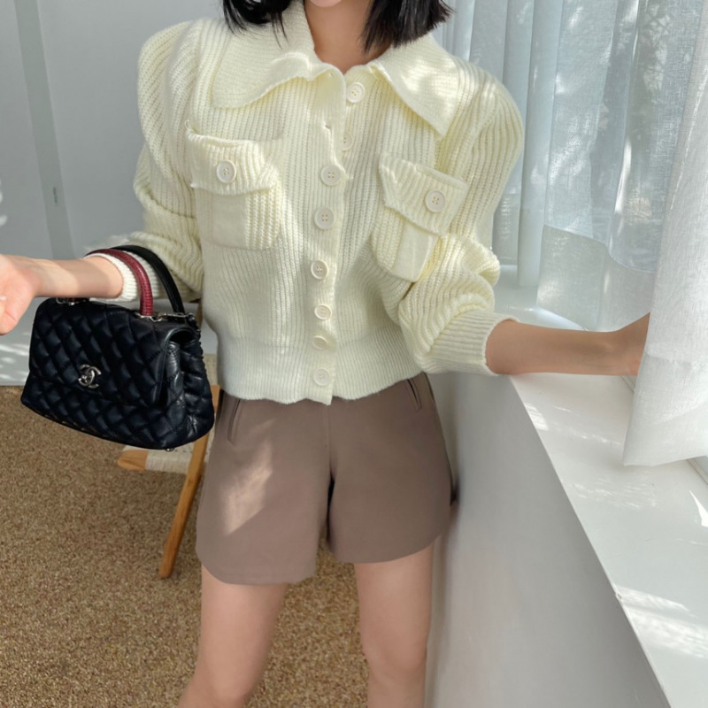 All-match Korean style cardigan single-breasted tops