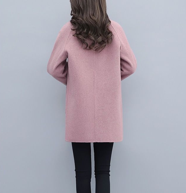 Autumn and winter overcoat long woolen coat for women