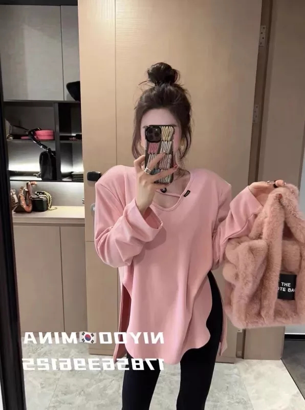 Pullover bottoming shirt autumn and winter T-shirt for women