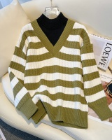 Mixed colors Western style tops knitted sweater for women