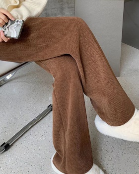Knitted drape wide leg pants Casual pants for women