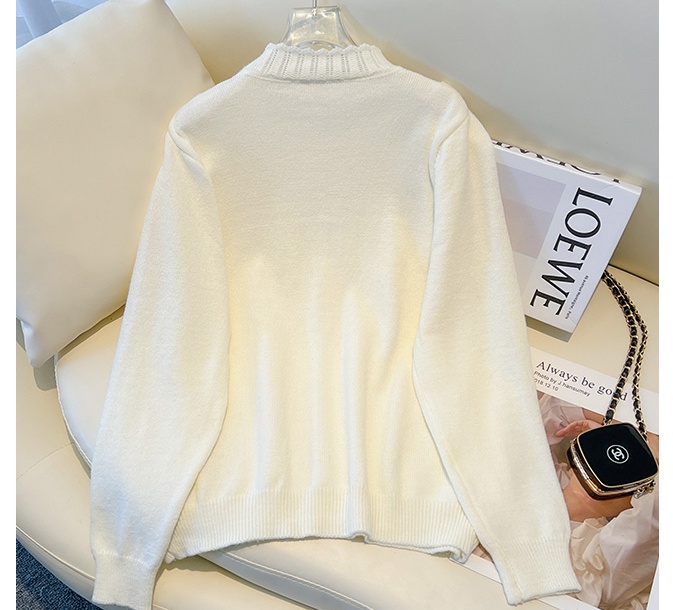 Wood ear autumn and winter sweater sweet tops for women