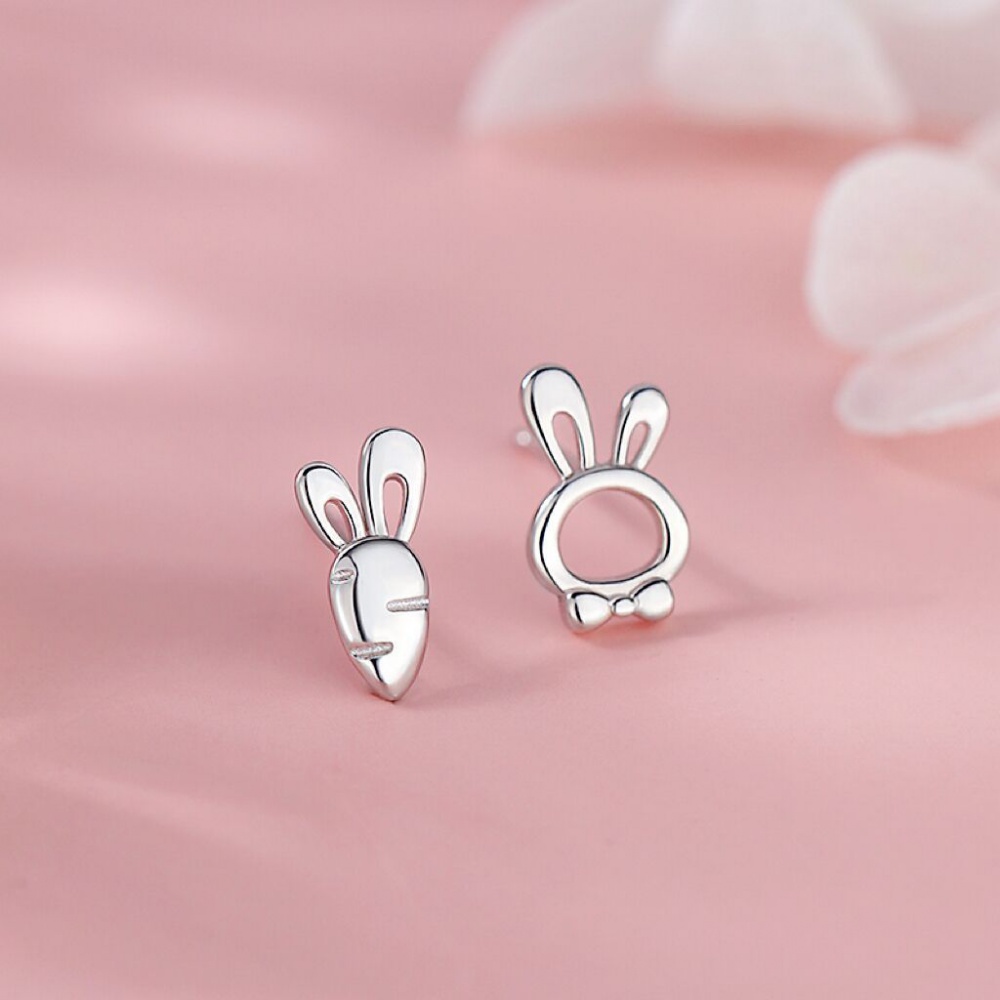 All-match rabbit stud earrings winter earrings for women
