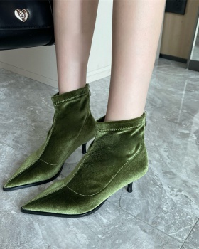 Personality low cylinder stilettos European style boots