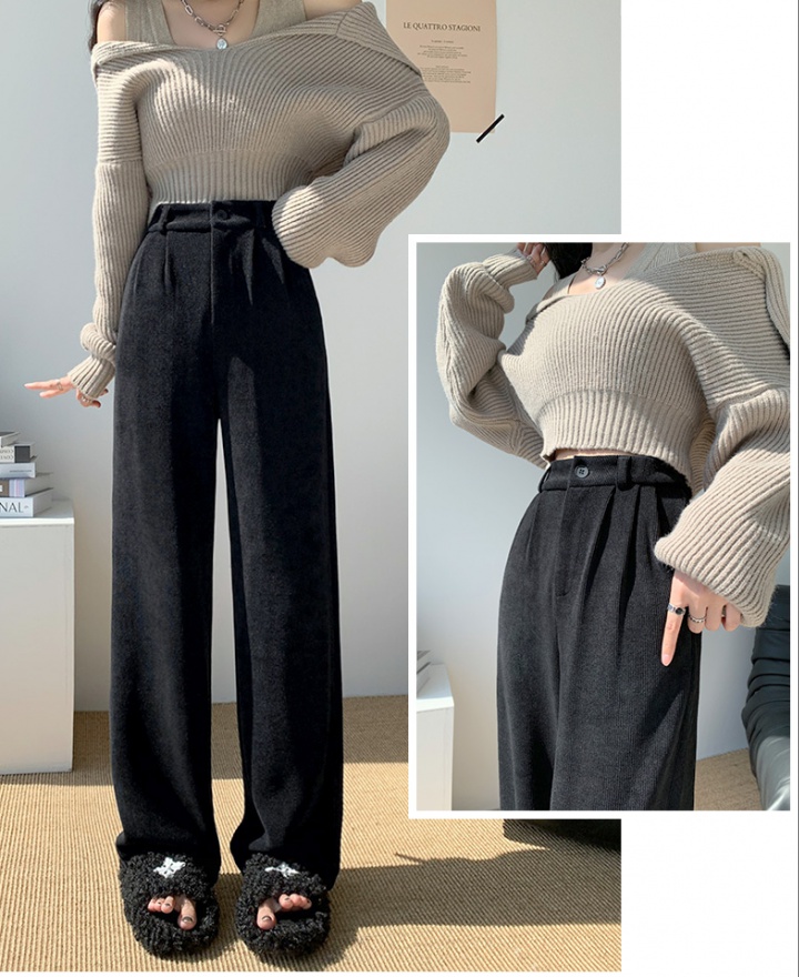 Casual high waist wide leg pants loose pants for women