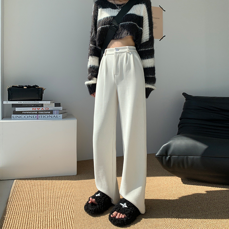 Casual high waist wide leg pants loose pants for women