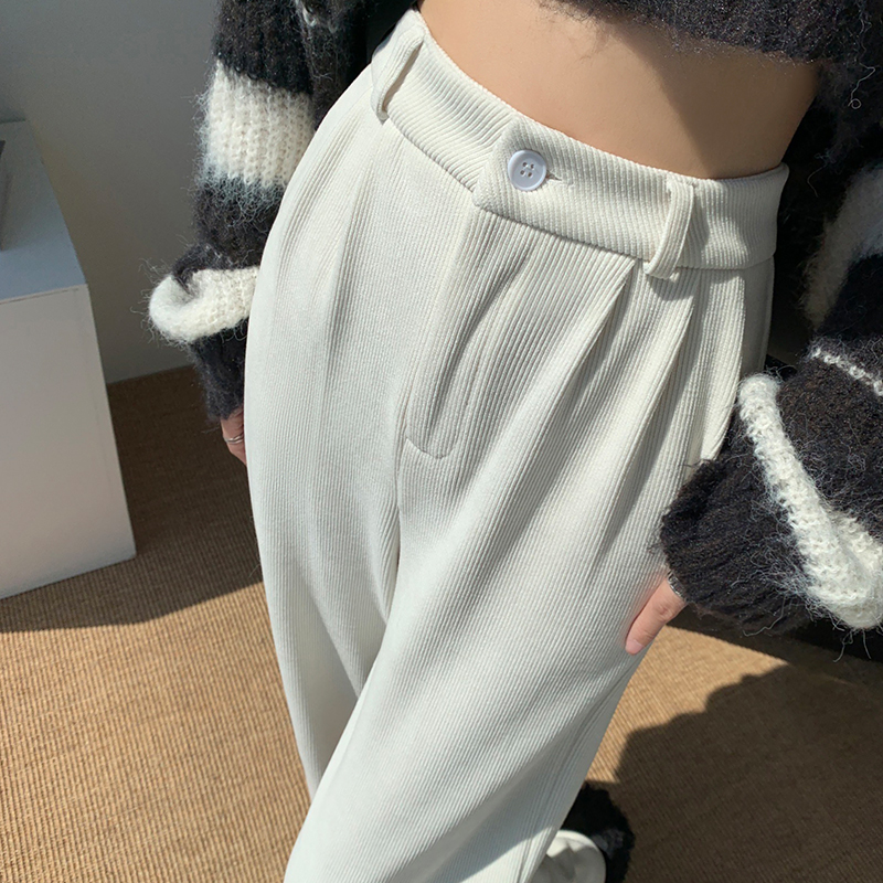 Casual high waist wide leg pants loose pants for women