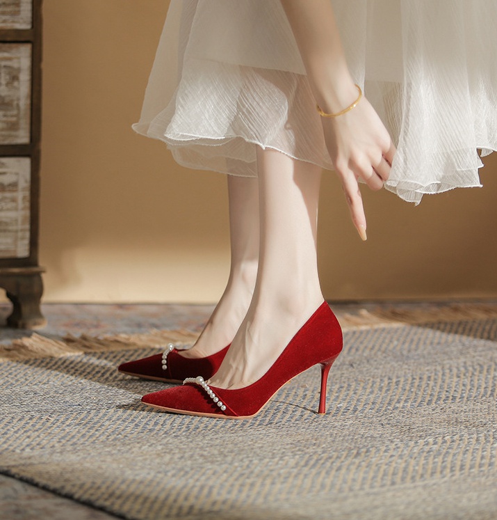 High-heeled wedding shoes shoes for women
