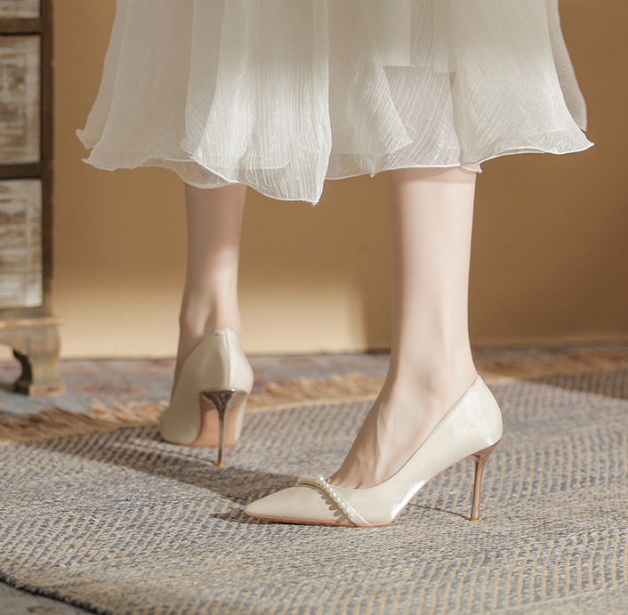 High-heeled wedding shoes shoes for women