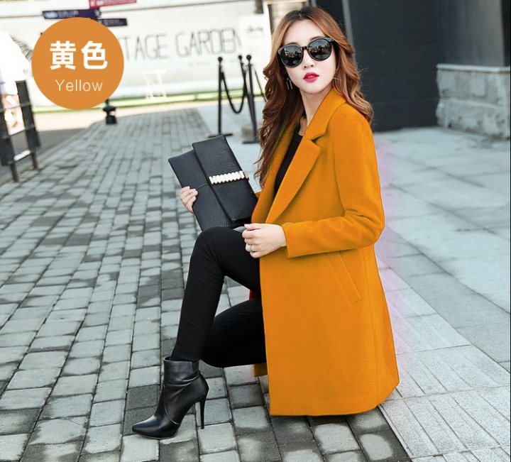 Fashion and elegant woolen coat business suit for women