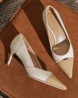 Low high-heeled shoes sheepskin shoes for women