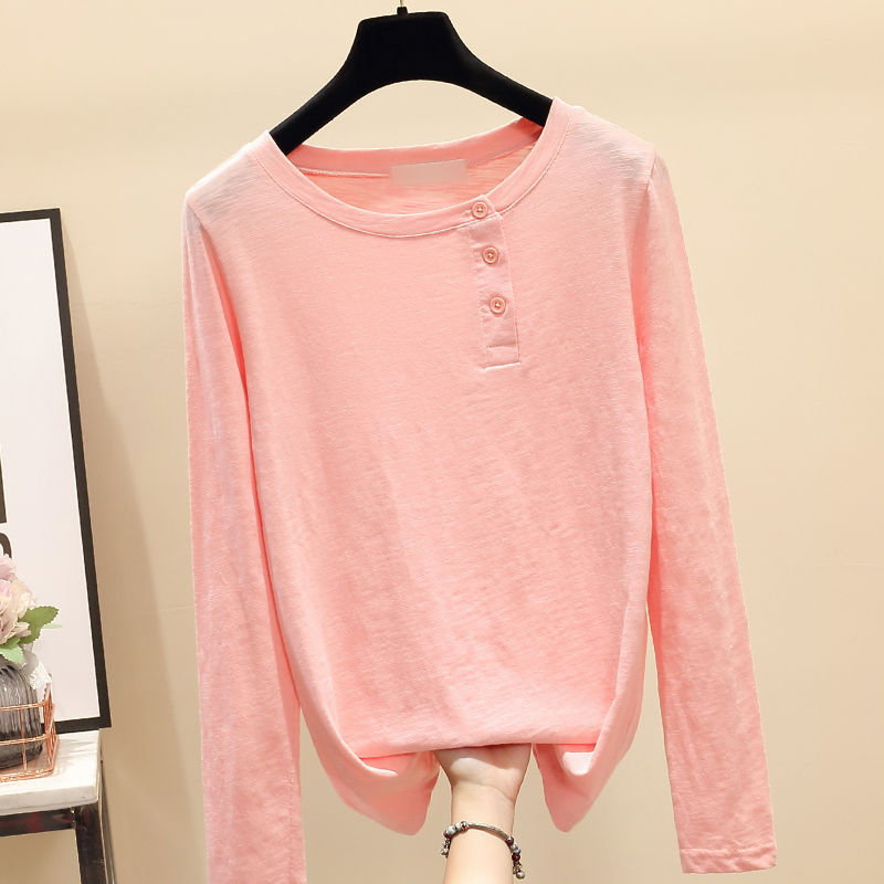 Cotton bottoming shirt autumn and winter tops for women