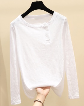 Cotton bottoming shirt autumn and winter tops for women