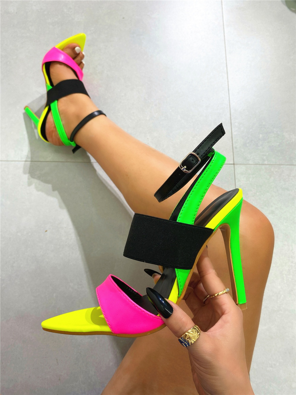 Rome European style pointed sandals for women