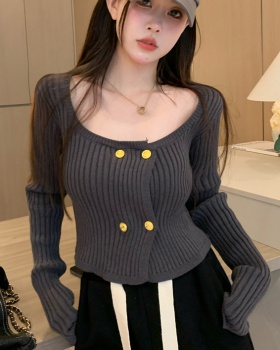 Retro tops autumn and winter sweater for women