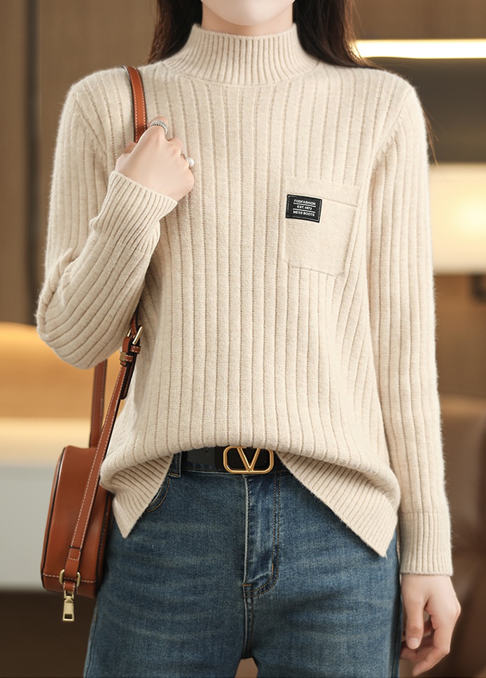 Autumn and winter knitted shirts bottoming sweater for women
