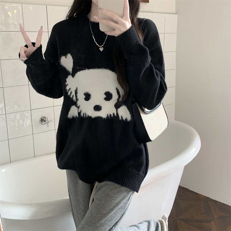 Pullover cartoon autumn and winter lazy sweater