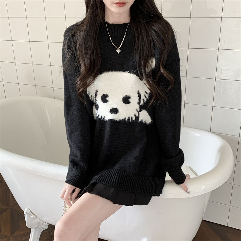 Pullover cartoon autumn and winter lazy sweater