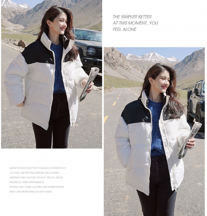 Korean style students jacket loose cotton coat for women