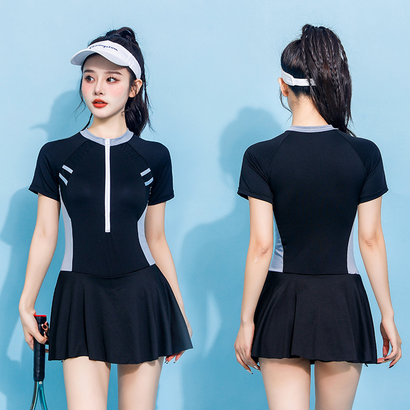 Conjoined sports skirt spa conservatism swimwear