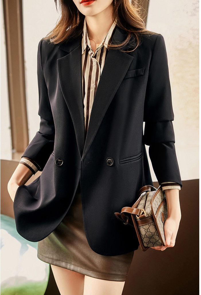 Large yard Casual business suit autumn and winter coat for women