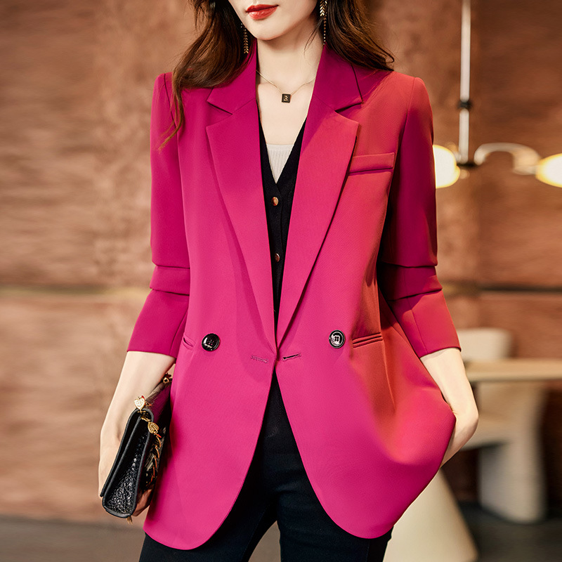 Large yard Casual business suit autumn and winter coat for women