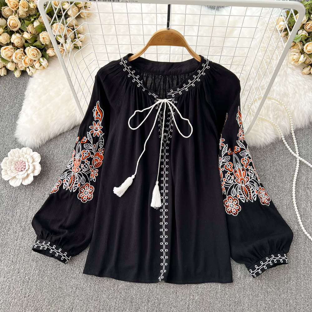 Loose doll shirt spring and autumn tops for women