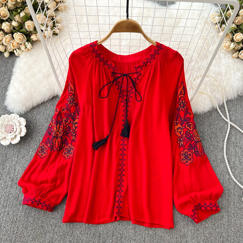Loose doll shirt spring and autumn tops for women
