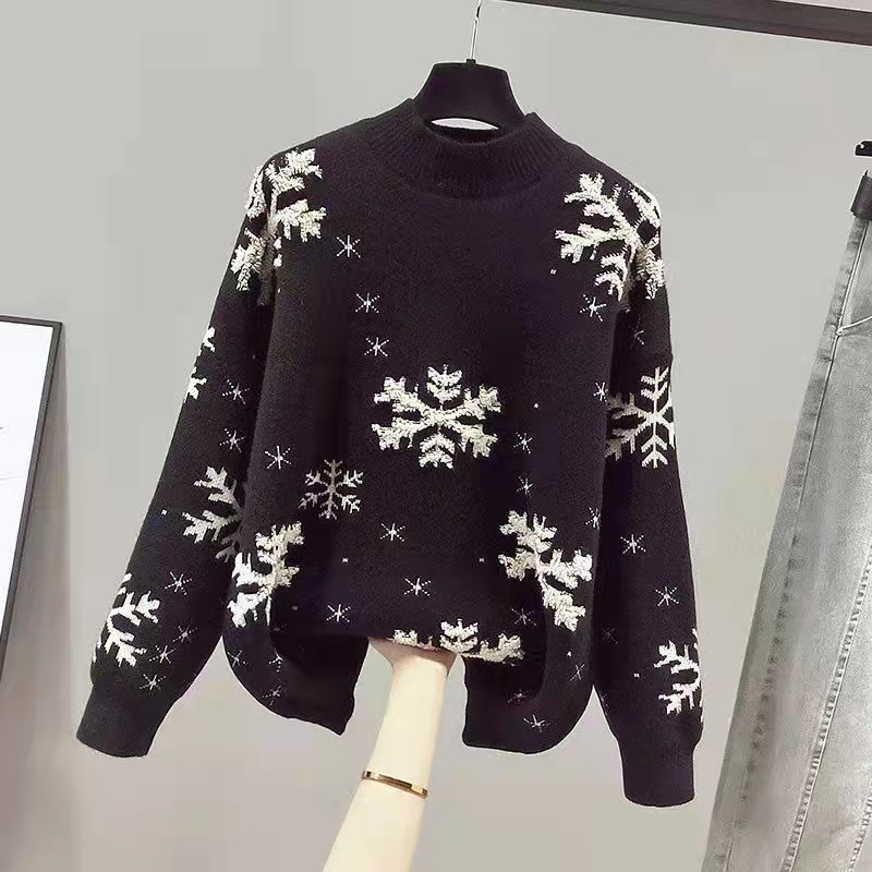 Pullover sweater christmas bottoming shirt for women