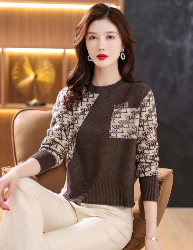 Short sweater Western style bottoming shirt for women