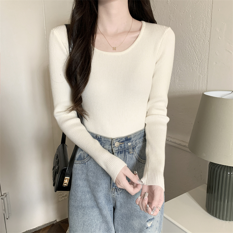 Removable knitted shawl autumn and winter bottoming shirt