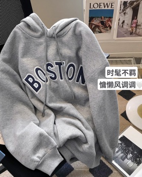Autumn and winter pure cotton hoodie for women