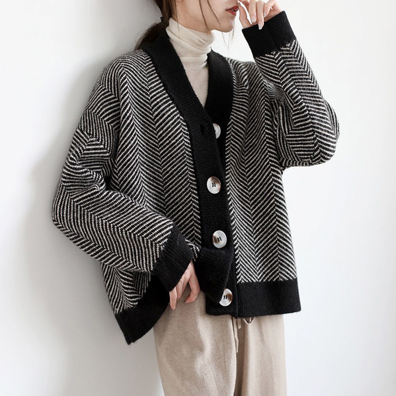 Lazy thick coat autumn and winter sweater for women