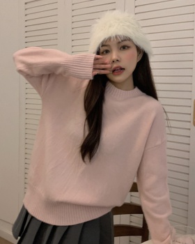 Knitted round neck christmas sweater