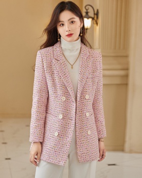 Sweet long sleeve woolen coat loose coat for women