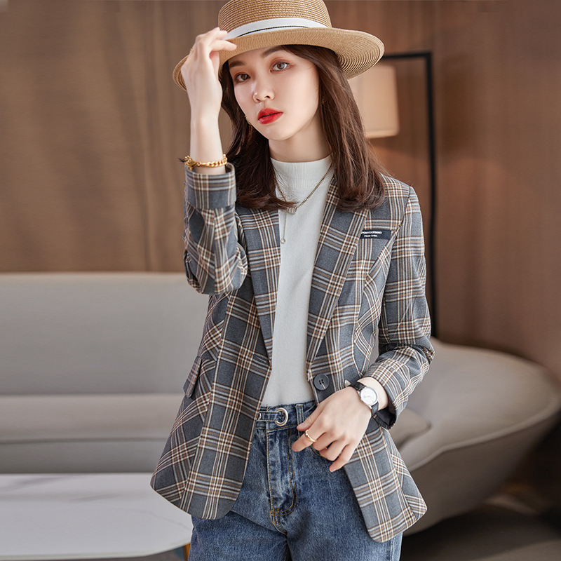 Korean style coat autumn business suit for women