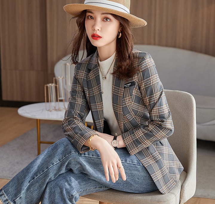 Korean style coat autumn business suit for women