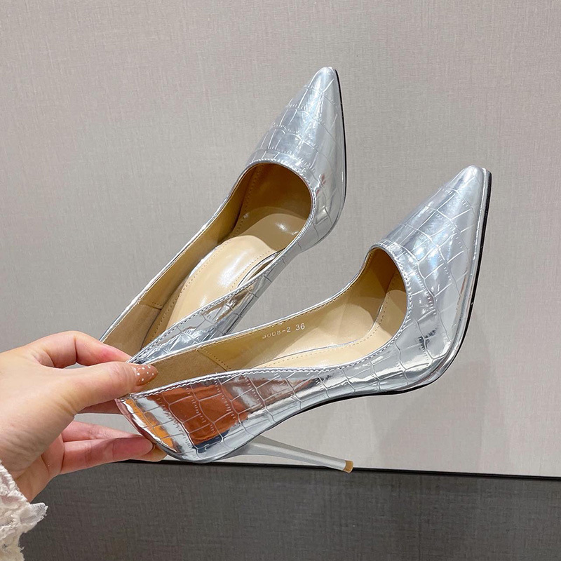 Korean style fine-root footware fashion high-heeled shoes